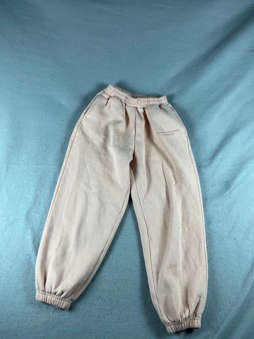 Comfrt Collection Pastel Edit Sweatpants Womens L Light Pink Fleece Athleisure